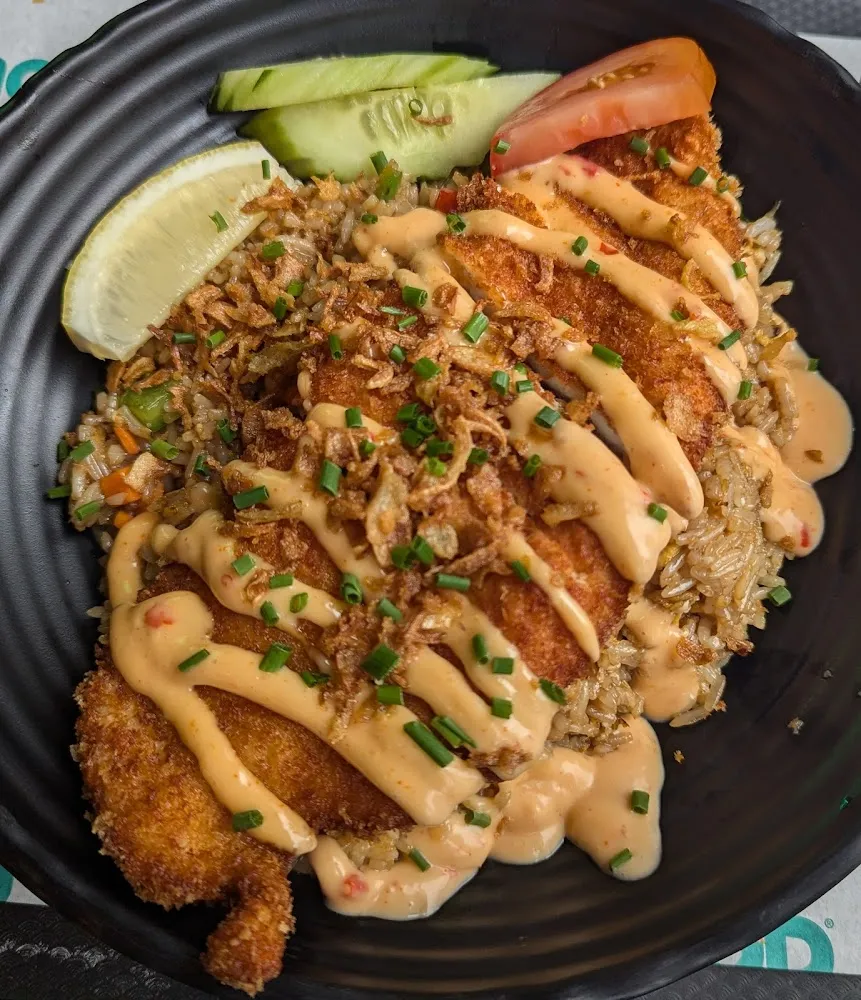 Crispy Chicken Et Riz Thaï